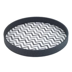 Bodrum Linens Ripple Charcoal Tray