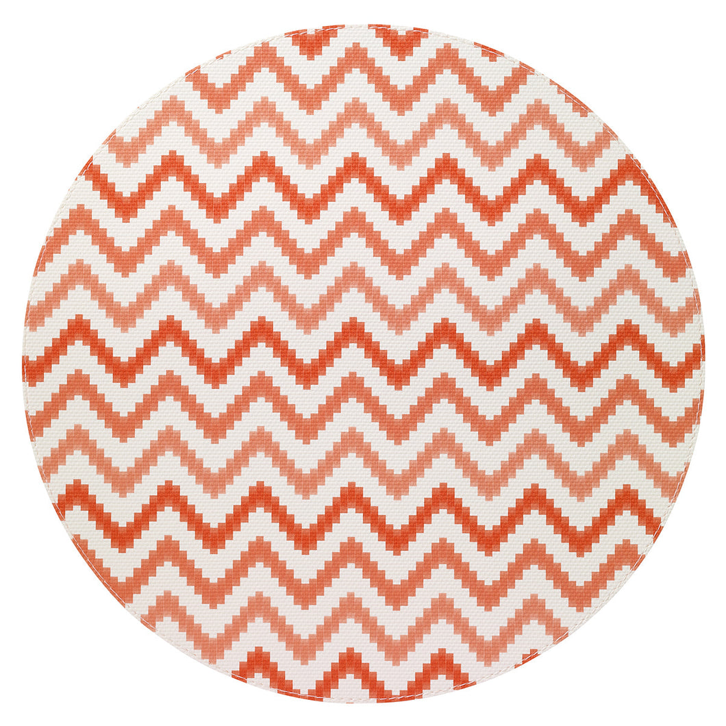 Bodrum Linens Ripple Round - Easy Care Placemats - Set of 4