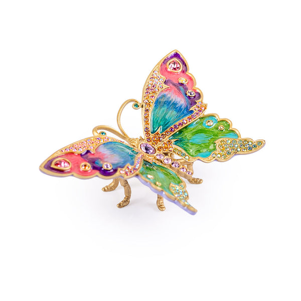 Load image into Gallery viewer, Jay Strongwater Lea Medium Butterfly Objet - Rainbow Figurine

