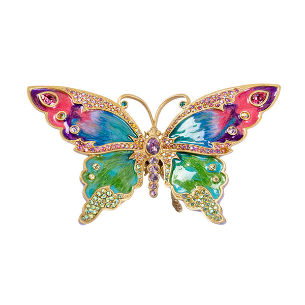Load image into Gallery viewer, Jay Strongwater Lea Medium Butterfly Objet - Rainbow Figurine
