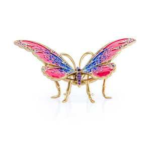 Jay Strongwater Puccini Large Butterfly Objet - Rainbow Figurine