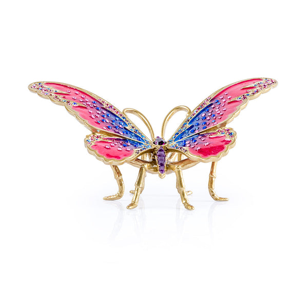 Load image into Gallery viewer, Jay Strongwater Puccini Large Butterfly Objet - Rainbow Figurine
