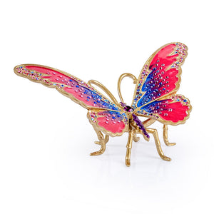 Jay Strongwater Puccini Large Butterfly Objet - Rainbow Figurine