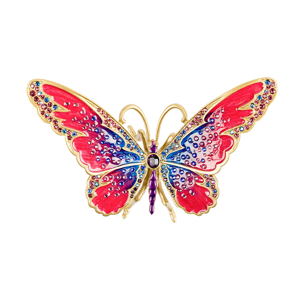 Jay Strongwater Puccini Large Butterfly Objet - Rainbow Figurine