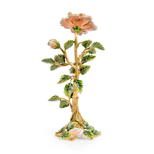 Jay Strongwater Eternity Rose Objet - Pink