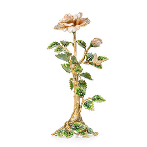 Jay Strongwater Eternity Rose Objet - Pink