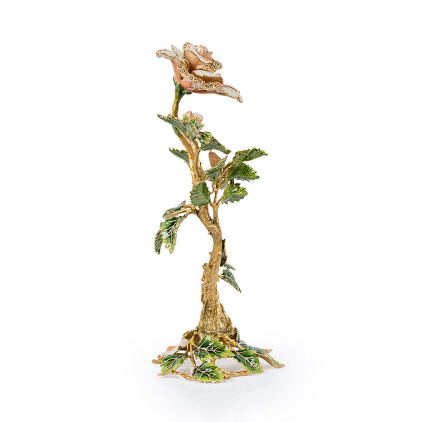 Load image into Gallery viewer, Jay Strongwater Eternity Rose Objet - Pink
