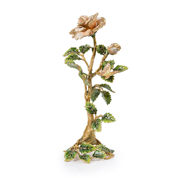 Load image into Gallery viewer, Jay Strongwater Eternity Rose Objet - Pink
