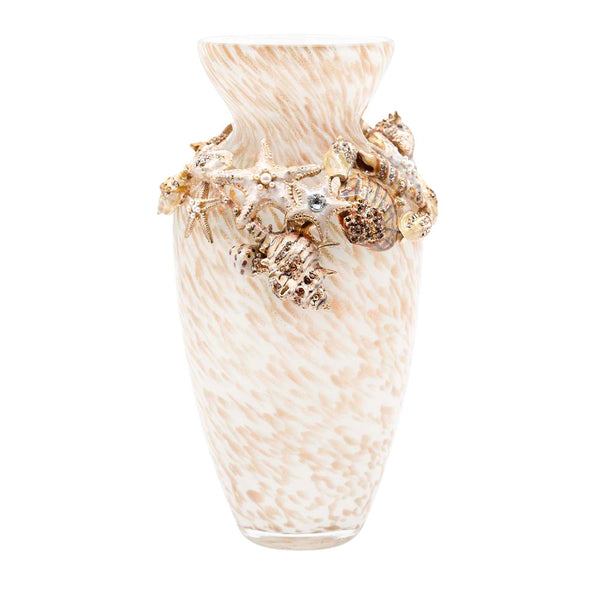 Load image into Gallery viewer, Jay Strongwater Nerina Tropical Shell Vase
