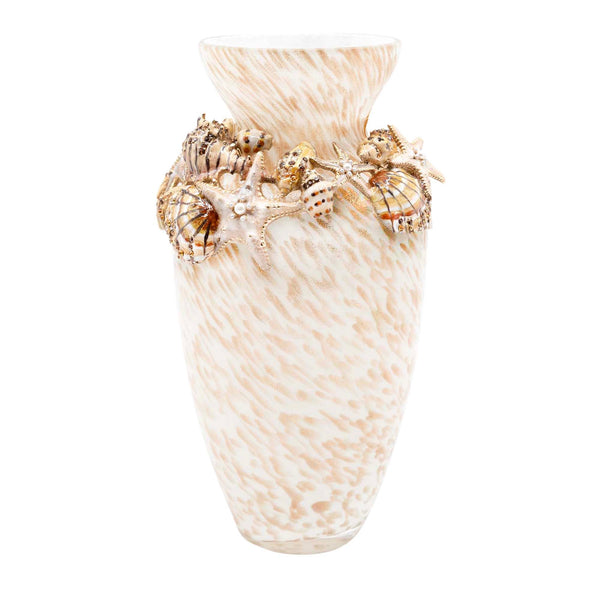 Load image into Gallery viewer, Jay Strongwater Nerina Tropical Shell Vase
