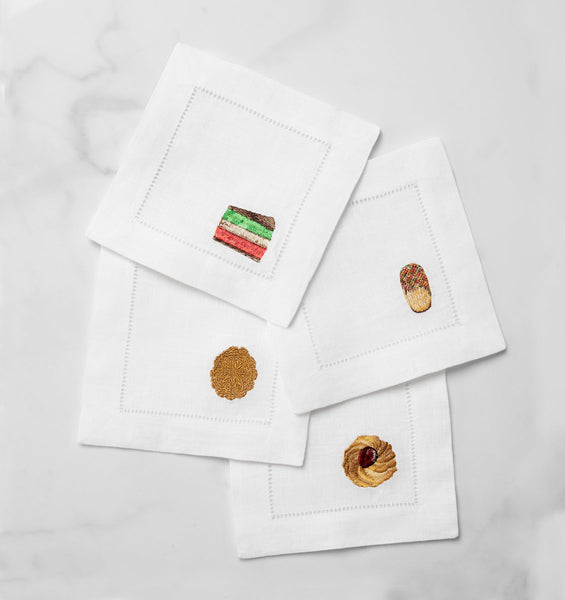 Load image into Gallery viewer, Sferra Biscotto - Set of 4 - Cocktail Napkins
