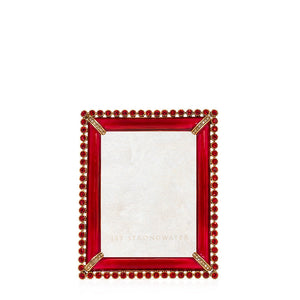 Jay Strongwater Emilia Stone Edge 3" x 4" Picture Frame - Ruby