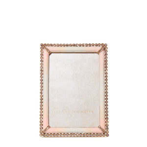 Jay Strongwater Lorraine Stone Edge 4" x 6" Picture Frame - Boudoir