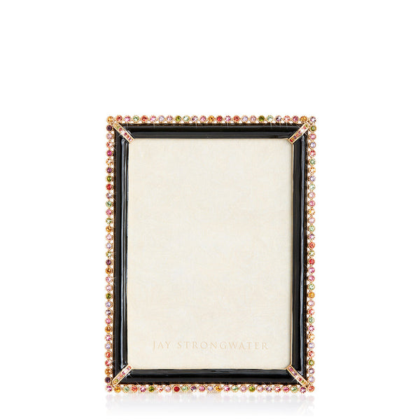 Load image into Gallery viewer, Jay Strongwater Lucas Stone Edge 5" x 7" Picture Frame - Jewel
