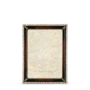 Jay Strongwater Lucas Stone Edge 5" x 7" Picture Frame - Safari