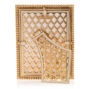 Jay Strongwater Lucas Stone Edge 5" x 7" Picture Frame - Boudoir