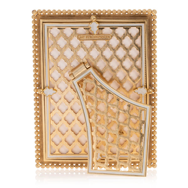 Load image into Gallery viewer, Jay Strongwater Lucas Stone Edge 5" x 7" Picture Frame - Boudoir
