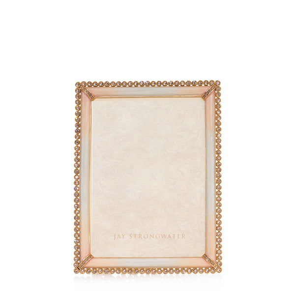 Load image into Gallery viewer, Jay Strongwater Lucas Stone Edge 5" x 7" Picture Frame - Boudoir
