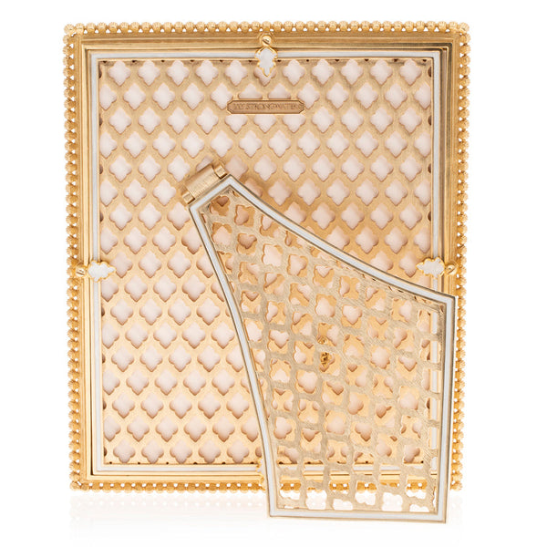 Load image into Gallery viewer, Jay Strongwater Laetitia Stone Edge 8" x 10" Picture Frame - Boudoir
