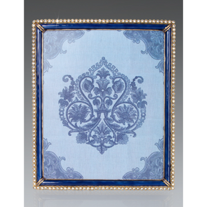 Jay Strongwater Laetitia Stone Edge 8" x 10" Picture Frame - Delft Garden