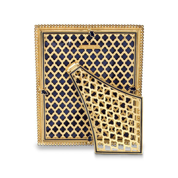 Load image into Gallery viewer, Jay Strongwater Laetitia Stone Edge 8" x 10" Picture Frame - Delft Garden
