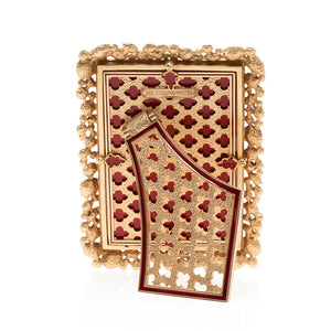 Jay Strongwater Emery Bejeweled 4" x 6" Picture Frame - Ruby