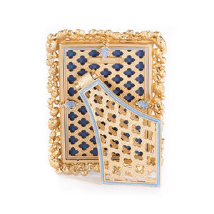 Jay Strongwater Emery Bejeweled 4" x 6" Picture Frame - Oceana