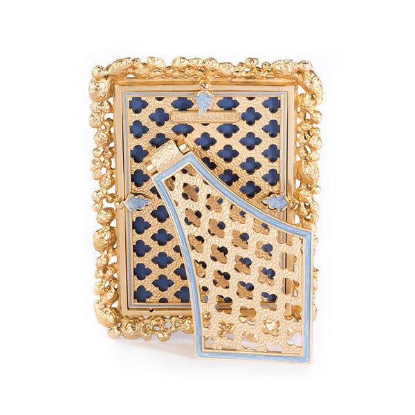 Load image into Gallery viewer, Jay Strongwater Emery Bejeweled 4" x 6" Picture Frame - Oceana
