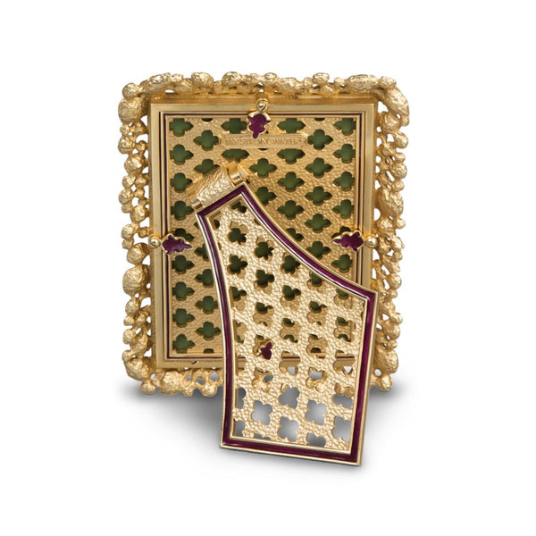 Load image into Gallery viewer, Jay Strongwater Emery Bejeweled 4" x 6" Picture Frame - Bouquet
