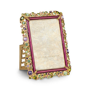 Jay Strongwater Emery Bejeweled 4" x 6" Picture Frame - Bouquet