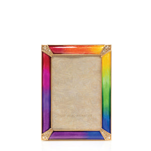 Jay Strongwater 4" x 6" Lavinia Frame - Rainbow