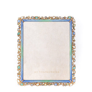 Jay Strongwater Theo Bejeweled 8" x 10" Picture Frame - Oceana