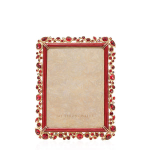 Jay Strongwater Emery Bejeweled 4" x 6" Picture Frame - Ruby