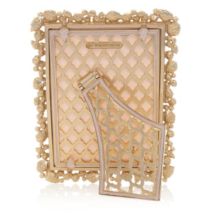 Jay Strongwater Leslie Bejeweled 5" x 7" Picture Frame - Bouquet