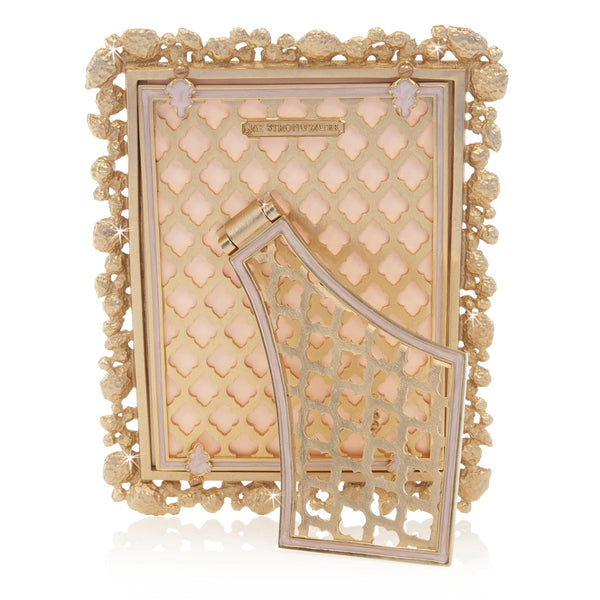 Load image into Gallery viewer, Jay Strongwater Leslie Bejeweled 5" x 7" Picture Frame - Bouquet

