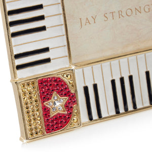 Jay Strongwater 5" x 7" Elton John Piano Key Frame