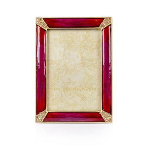 Jay Strongwater 4" x 6" Lavinia Frame - Bouquet