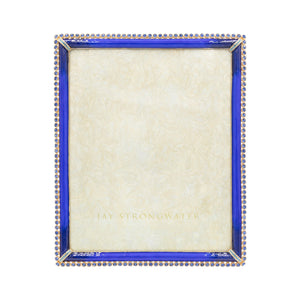 Jay Strongwater Laetitia Stone Edge 8" x 10" Picture Frame - Lapis