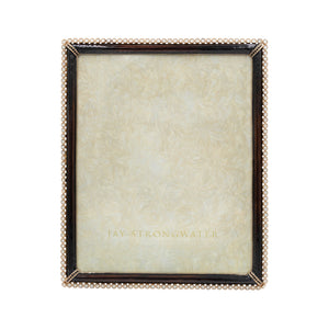 Jay Strongwater Laetitia Stone Edge 8" x 10" Picture Frame - Safari