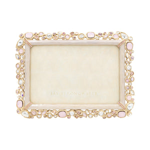 Jay Strongwater Emery Bejeweled 4" x 6" Picture Frame - Baby Pink