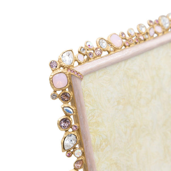 Load image into Gallery viewer, Jay Strongwater 8" x 10" Bejeweled Picture Frame - Baby Pink
