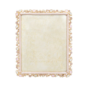 Jay Strongwater 8" x 10" Bejeweled Picture Frame - Baby Pink