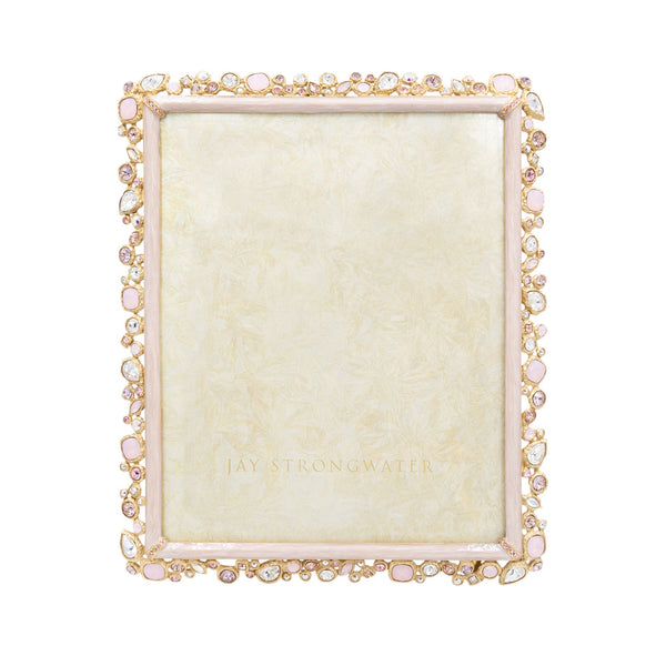 Load image into Gallery viewer, Jay Strongwater 8" x 10" Bejeweled Picture Frame - Baby Pink
