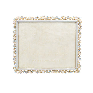 Jay Strongwater Theo Bejeweled 8" x 10" Picture Frame - Baby Blue