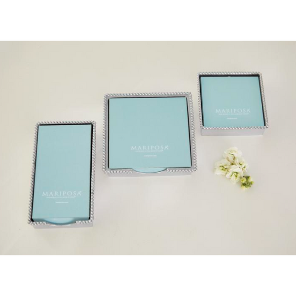 Load image into Gallery viewer, Mariposa Beaded Cocktail Napkin Box with Insert
