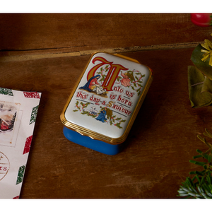 Halcyon Days Unto Us Is Born - Enamel Box