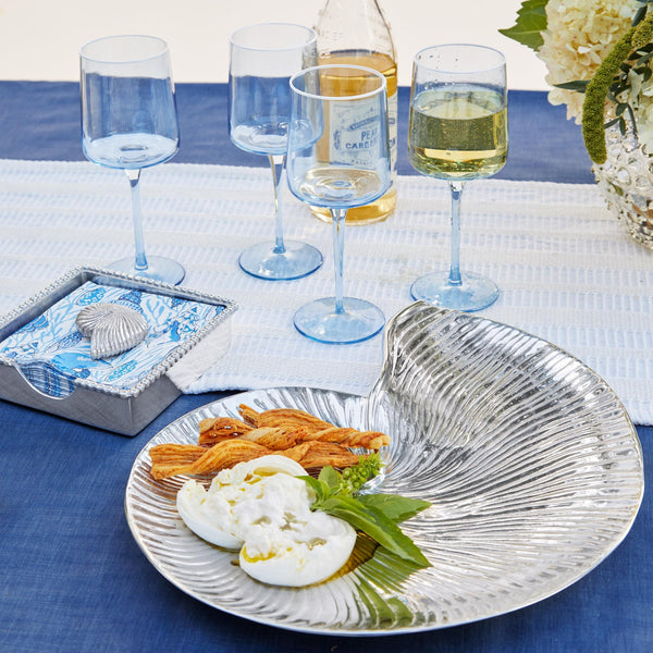 Load image into Gallery viewer, Mariposa Nautilus Shell (2004) Beaded Napkin Box Set
