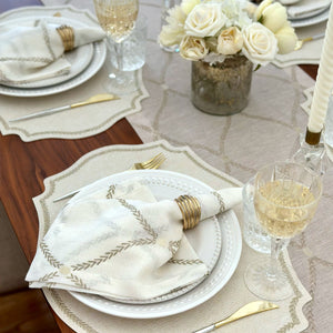 Bodrum Linens Regent Napkin - Linen Napkins - Set of 4