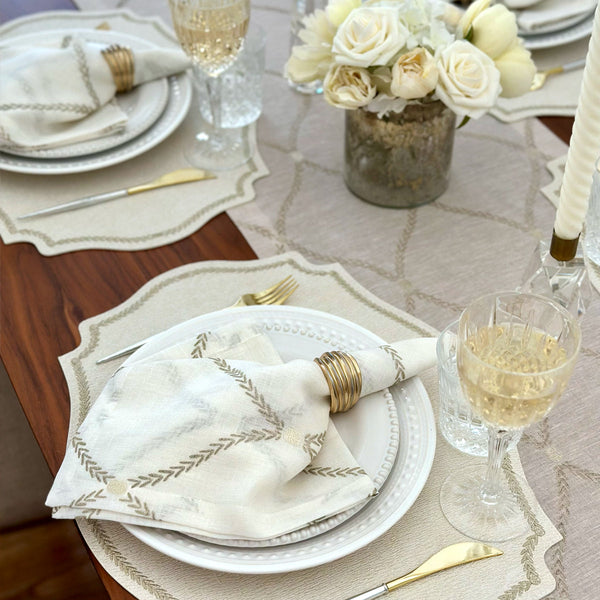 Load image into Gallery viewer, Bodrum Linens Regent Napkin - Linen Napkins - Set of 4

