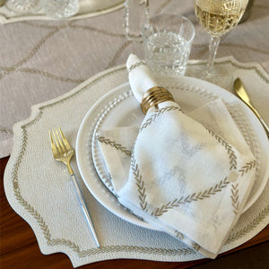 Bodrum Linens Regent Mat - Easy Care Placemats - Set of 4